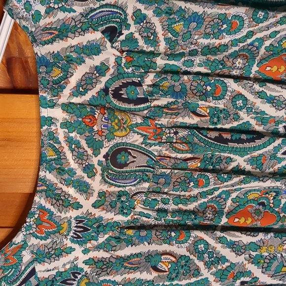 UMGEE* boho western hippy chic lined shorts jumpsuit asymmetric bell sleeve - Picture 13 of 17